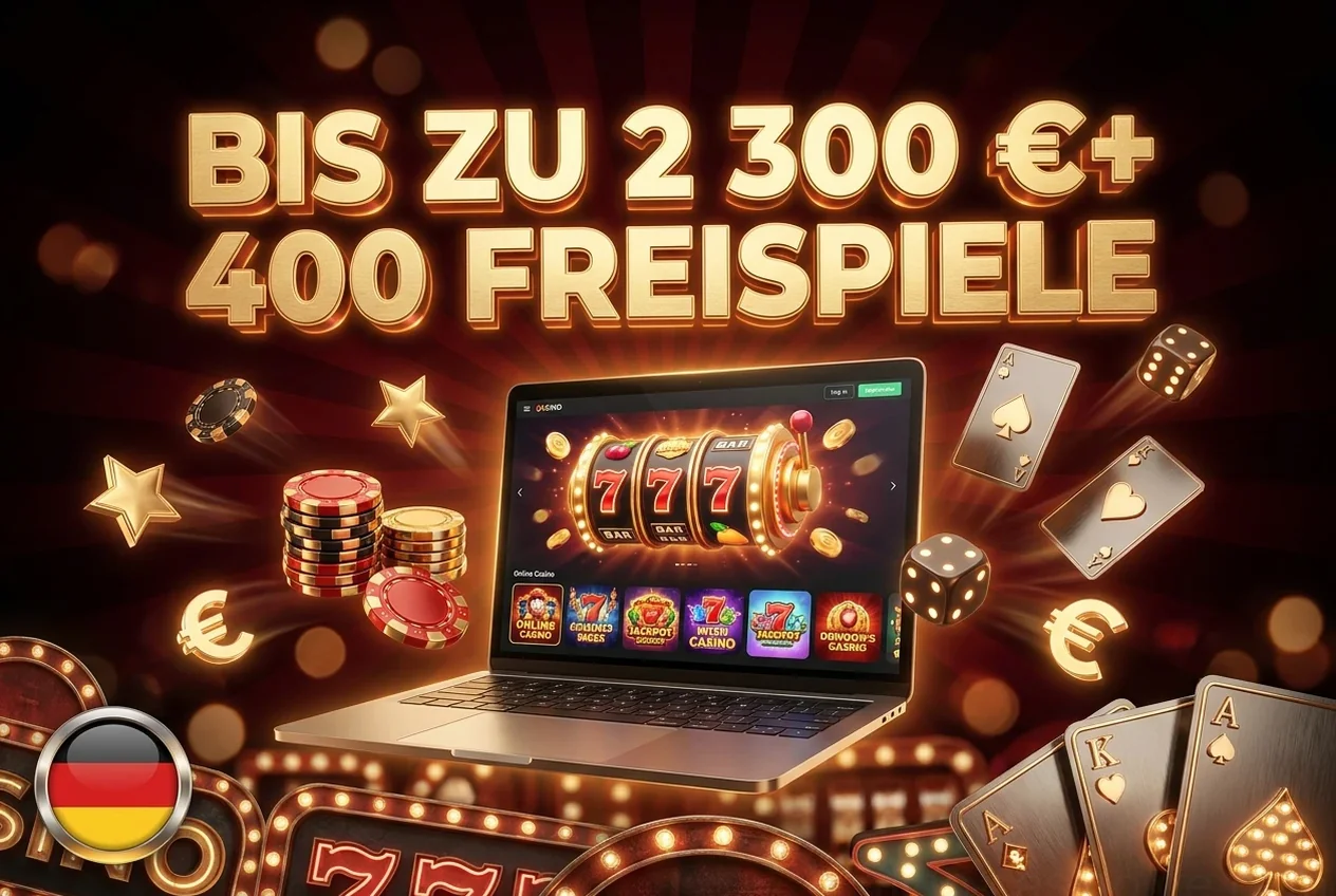 BIS ZU 2 300 €+ 400 FREISPIELE